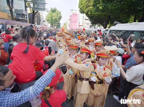 베트남전 종전·통일 50주년 퍼레이드30일(현지시간) 베트남 호찌민에서 열린 베트남전 종전·통일 50주년 기념 퍼레이드. 2025.04.30 [뚜오이쩨 홈페이지 캡처]